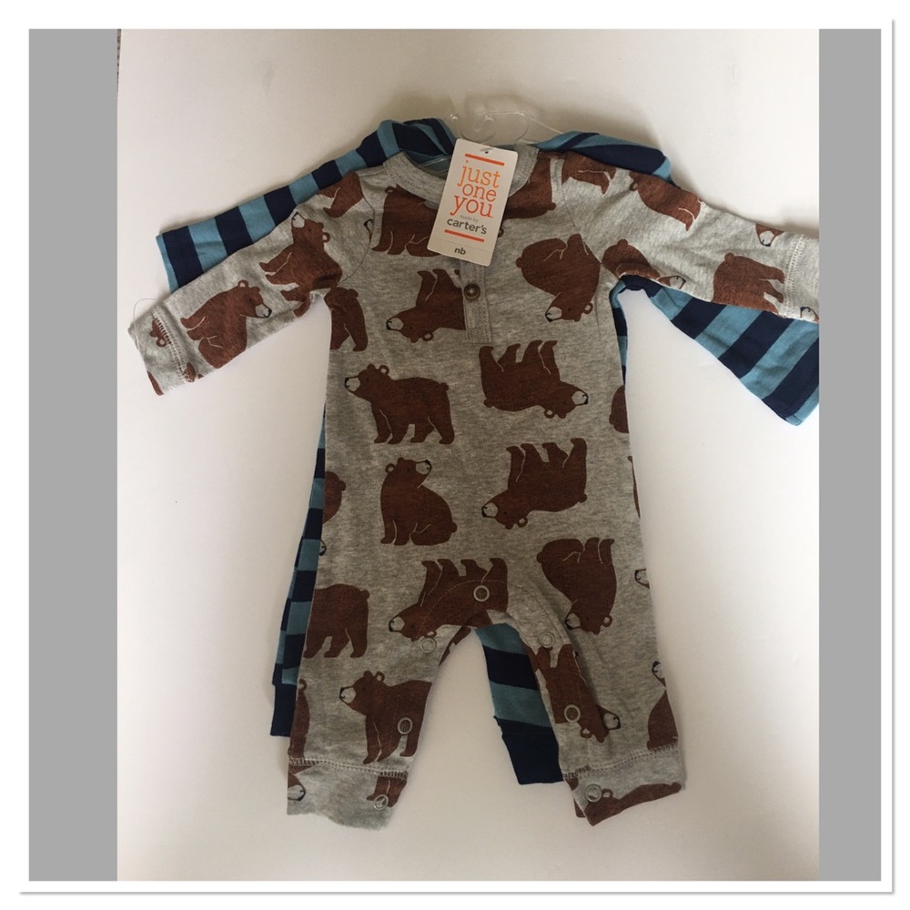 Newborn 2 piece Sleep/Play Set Baby Carter’s - Picture 2 of 2